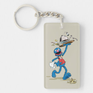 Vintage Grover the Waiter Key Ring