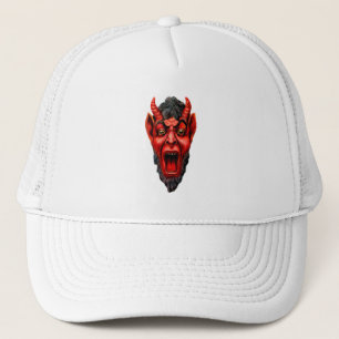 Vintage Growling Krampus Trucker Hat
