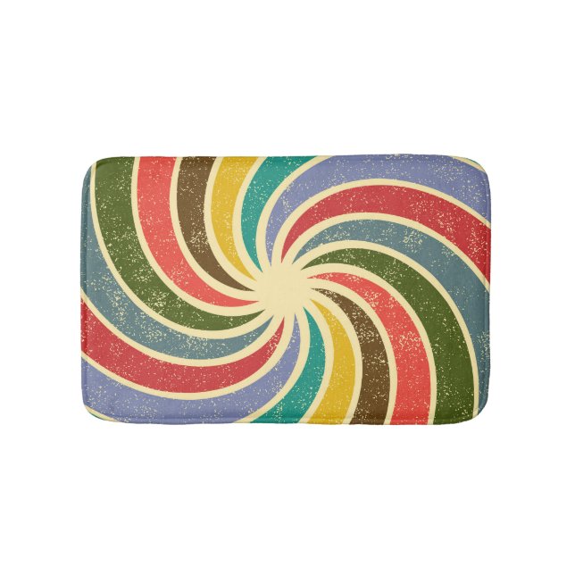 Vintage Grunge Abstract Cleanable Background. Bath Mat (Front)
