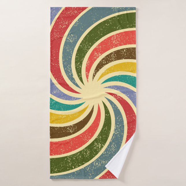 Vintage Grunge Abstract Cleanable Background. Bath Towel (Bath Towel)