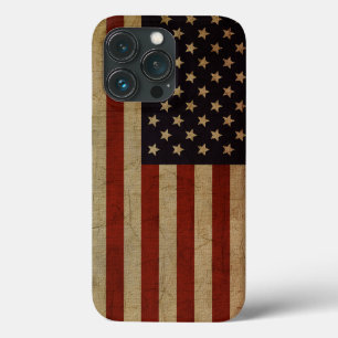 Vintage Grunge American Flag iPhone 13 Pro Case