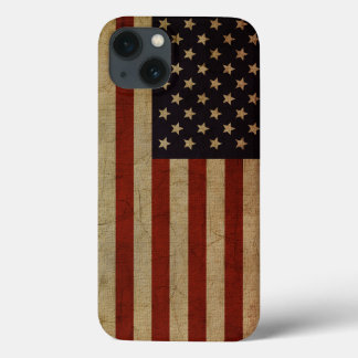 Vintage Grunge American Flag iPhone 13 Case