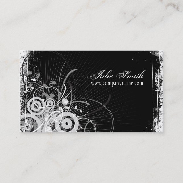 Vintage Grunge Design Business Card (Front)