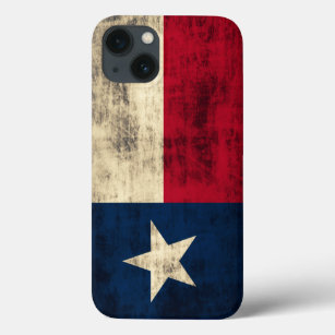 Vintage Grunge Flag of Texas iPhone 13 Case