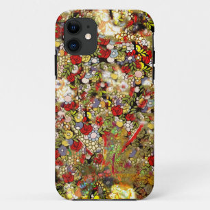 Vintage Grunge Graffiti Wallpaper Collage Design iPhone 11 Case