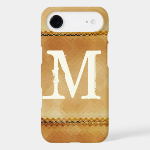 Vintage Grunge Metal Rusty Metal Monogram iPhone 5