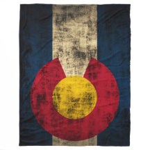 Vintage Grunge State Flag of Colorado