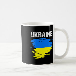 Vintage Grunge Style Ukrainian Ukraine Flag Coffee Mug