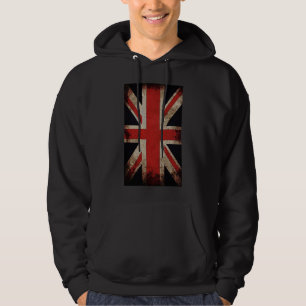 Vintage Grunge UK Flag Hoodie