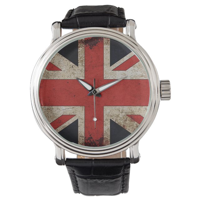 Vintage Grunge UK Flag Watch (Front)