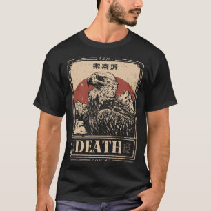Vintage Grunge Vulture   Death Symbol Portrait T-Shirt