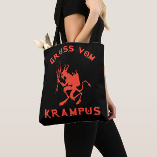 Vintage Gruss vom Krampus Tote Bag