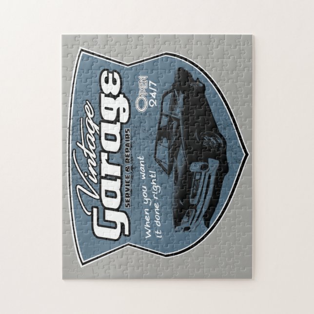Vintage GTO Garage Shield Jigsaw Puzzle (Vertical)