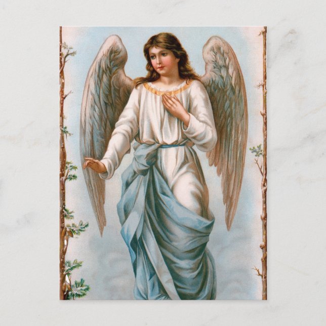 Vintage Guardian Angel Postcard (Front)