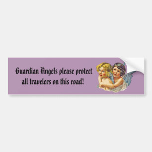 Vintage Guardian Angels Bumper Sticker