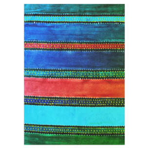 Vintage Guatemala Rainbow Tablecloth