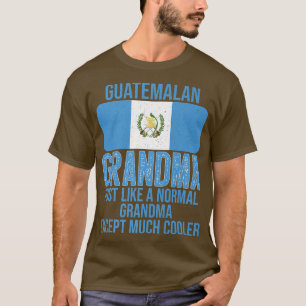 Vintage Guatemalan Grandma Guatemala Flag for Moth T-Shirt