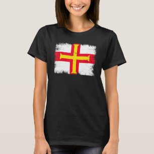 Vintage Guernsey Flag Channel Island Independence  T-Shirt