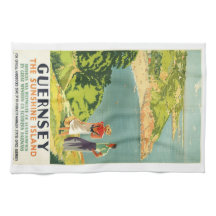 Vintage Guernsey The Sunshine Island Kitchen Towel