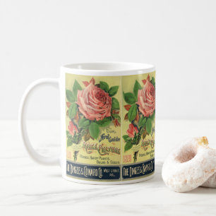 Vintage Guide to Rose Culture Book Cover Art, 1891 Coffee Mug