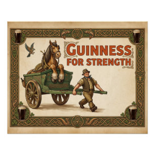 Vintage Guinness for Strength Premium Art Poster