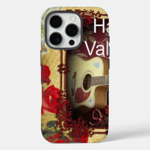 Vintage Guitar: African Brown Beauty Valentine Day iPhone 16 Pro Case