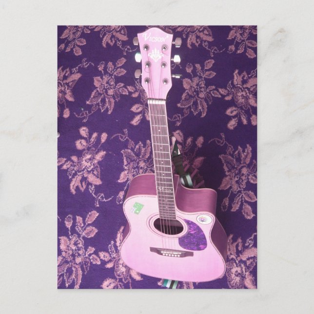 Vintage Guitar: African Vibe Style Dream Postcard (Front)