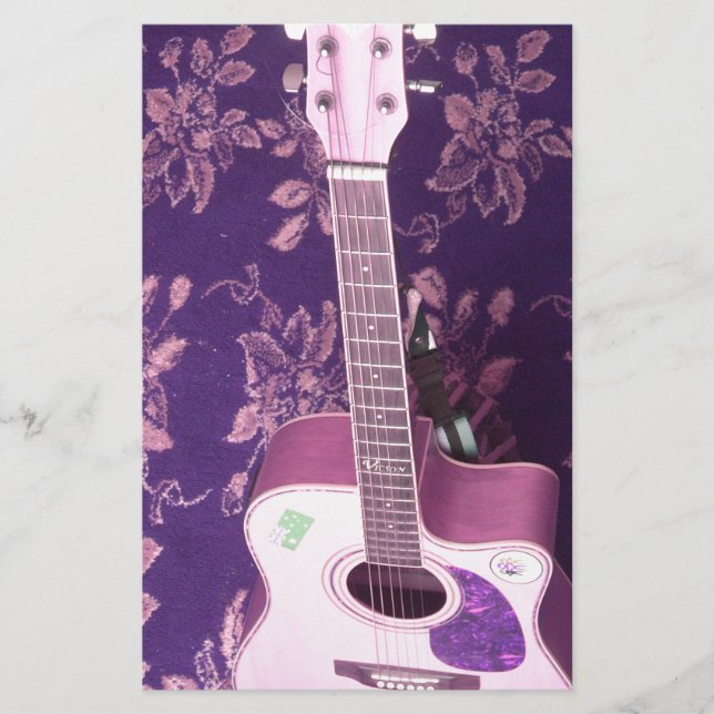 Vintage Guitar: African Vibe Style Dream Stationery (Front)