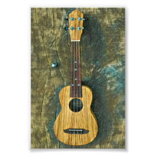 Vintage guitar artwork photo print