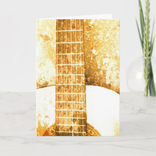 Vintage Guitar Birthday Card