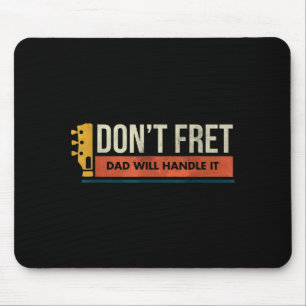 Vintage guitar birthday gift - don't fret - bad da mouse mat