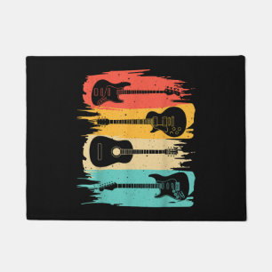 Vintage Guitar Gift For Men Women Music Band Guita Doormat