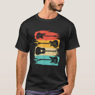 Vintage Guitar Gift For Men Women Music Band Guita T-Shirt