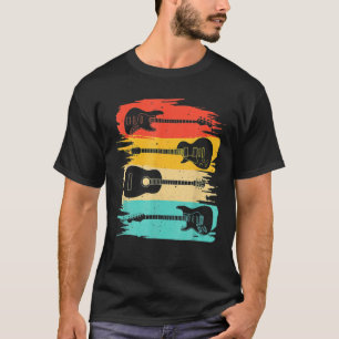 Vintage Guitar Gift For Men Women Music Band Guita T-Shirt