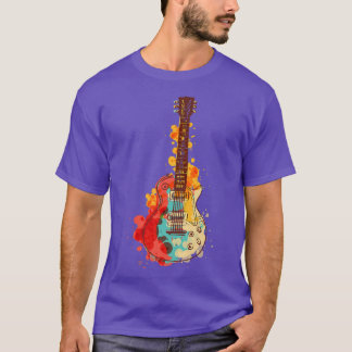 Vintage Guitar Gift For Men Women Music Band Guita T-Shirt