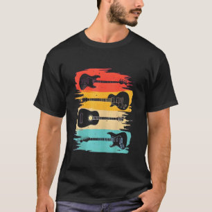 Vintage Guitar Gifts for Men Women Music Band Guit T-Shirt