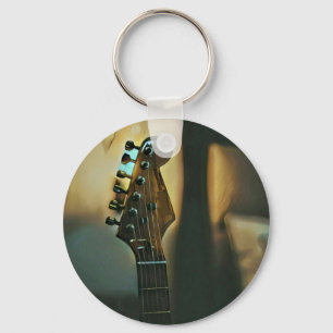 Vintage guitar gifts key ring