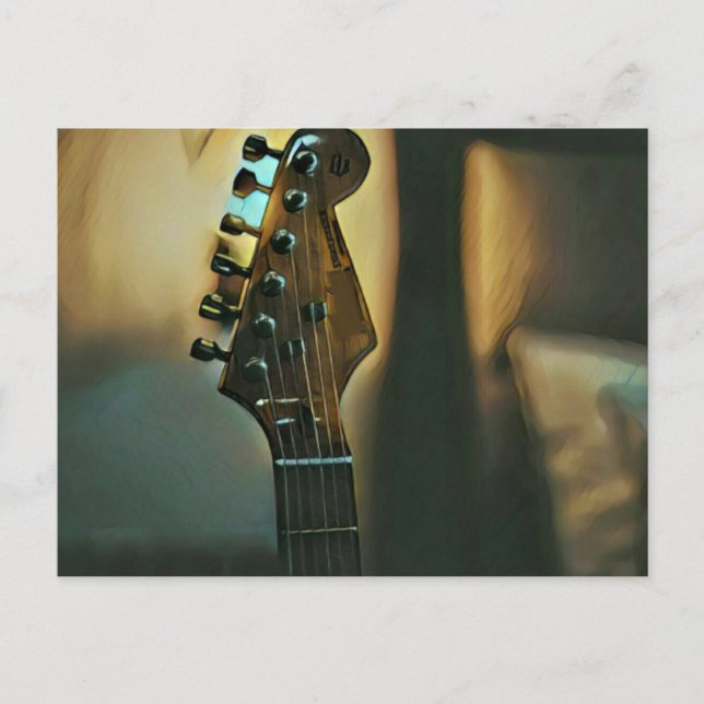 Vintage guitar gifts postcard (Front)