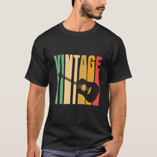 Vintage Guitar Guitarist Guitars Musician T-Shirt