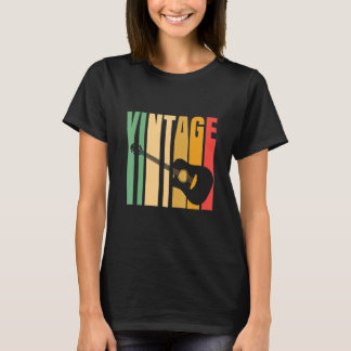 Vintage Guitar Guitarist Guitars Musician T-Shirt