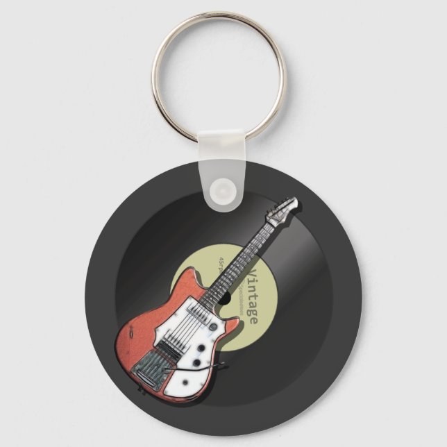 Vintage Guitar Key Ring (Front)