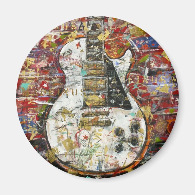 Vintage guitar - magnet (Front)