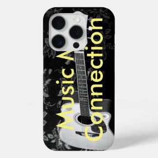 Vintage Guitar Music Connection Customise Product iPhone 15 Pro Case