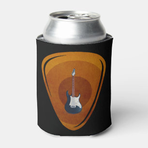 Vintage Guitar Pick Guitarist Lover Instrument Can Cooler