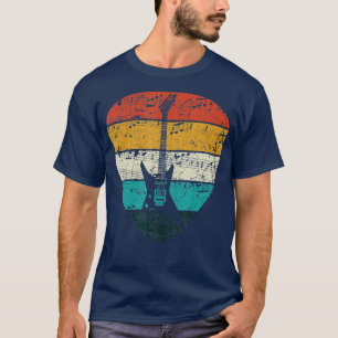 Vintage Guitar Pick Guitarist Lover Instrument Ele T-Shirt