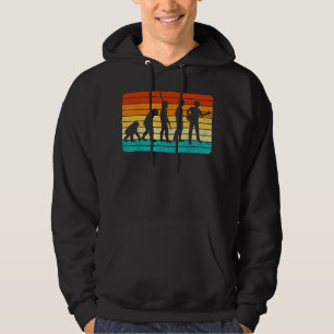 Vintage Guitar Player Design Guitarist I Retro Evo Hoodie