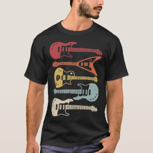 Vintage Guitar Player Tee For Men Women Music Band