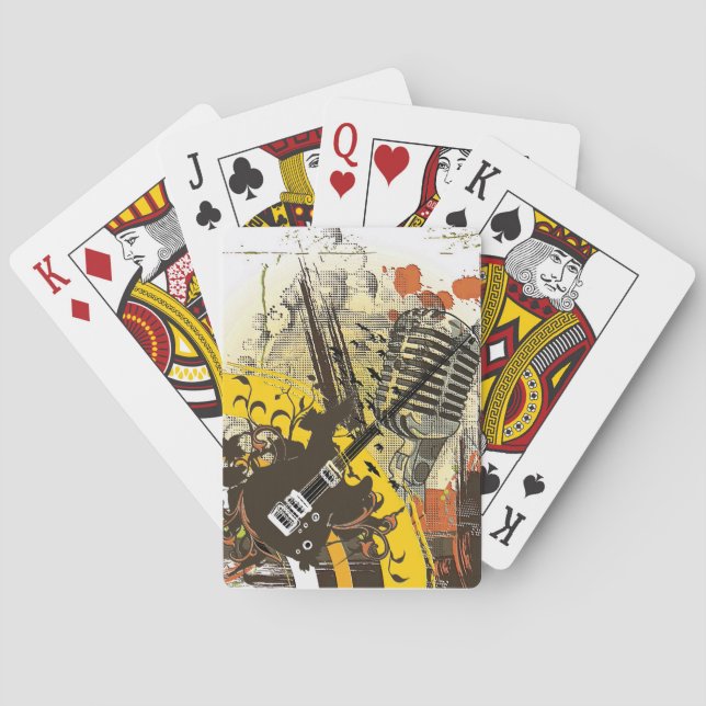 Vintage Guitar Playing Cards (Back)