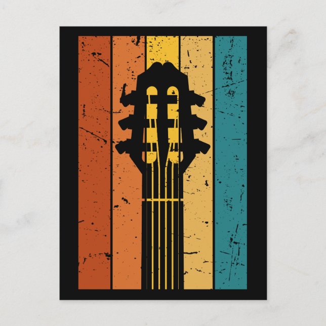 Vintage guitar postcard (Front)
