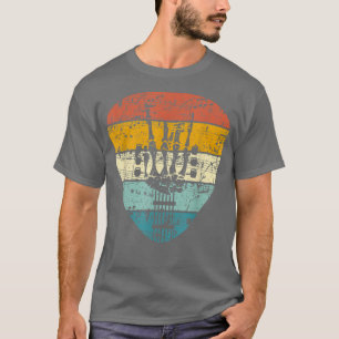 Vintage Guitar Rock & Roll Skeleton Guitar Music L T-Shirt